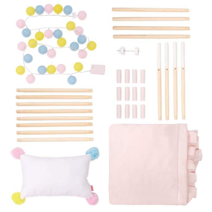 Suite Retreat Tent - Pink Tent for OG Dolls & Kids - Tent with Cushion & Lights - Our Generation UK